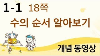 [천재교육] 우등생 해법수학 1-1 개념 강의 (18쪽) 수의 순서 알아보기