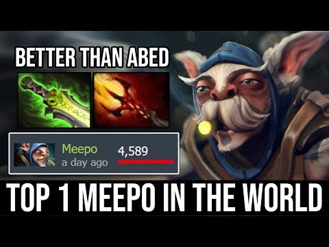 MUST WATCH!!! World Best Meepo Player Even Better Than Abed TOP 1 DOTABUFF + 4500 MATCHES INK DOTA 2
