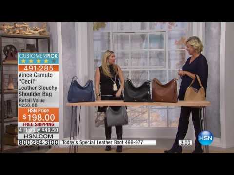 Vince Camuto "Cecil" Leather Slouchy Shoulder Bag