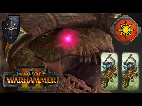GARY DOES NOT SERVE + Horned Ones Rampage. Chaos Vs Lizardmen. Total War Warhammer 2, Multiplayer
