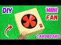 How To Make A Mini Electric Table Fan Out Of Cardboard At Home DIY Science Project Working Model