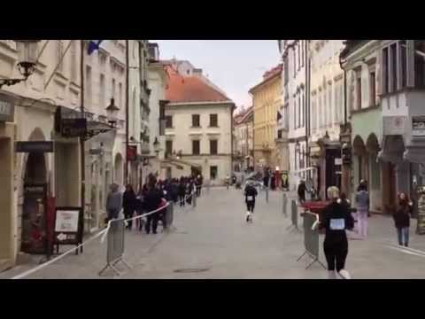 Bratislava Marathon 2015 Kilometer 36, running into the old city