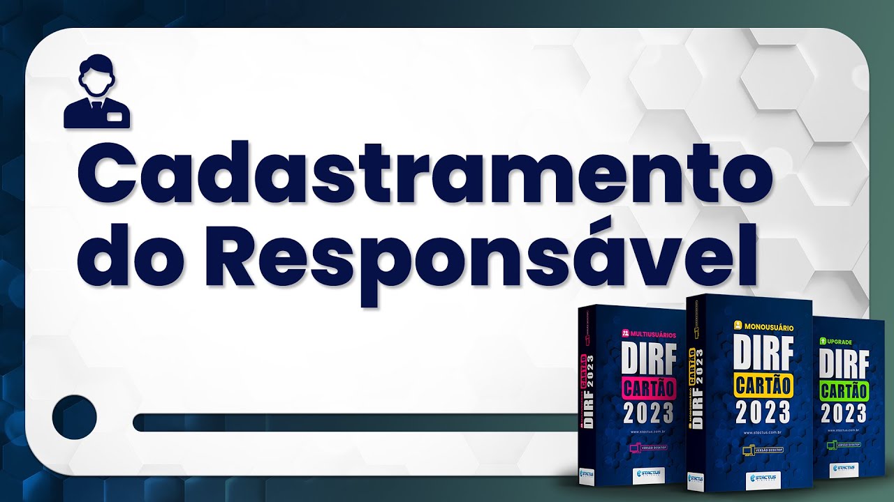 Cadastramento do Responsável - DIRF Cartão 2024