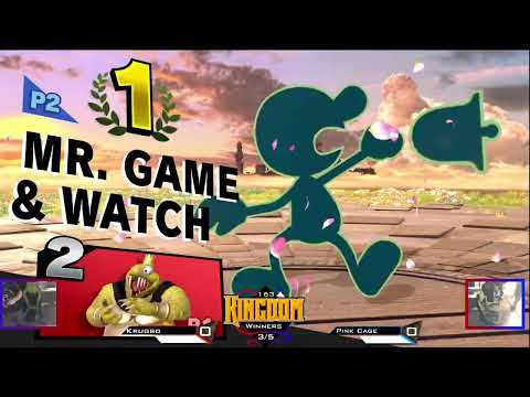 Smash Ultimate Winner's Finals Krugbo (K.Rool) Vs Pink Cage (G&W) @ Kingdom 163 The Weekly