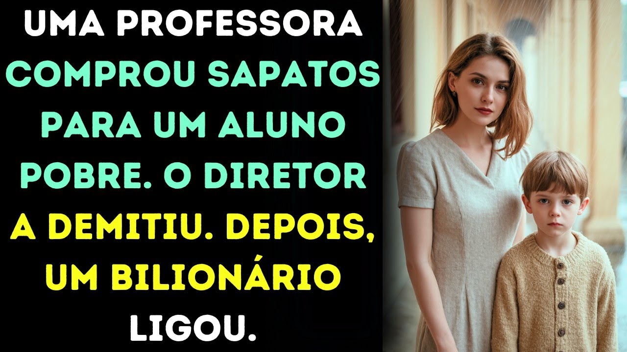 Uma professora comprou sapatos para um aluno pobre. O diretor a demitiu, mas então um bilionário...