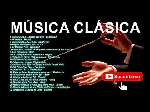 MÚSICA CLÁSICA Beethoven, Mozart, Vivaldi, Bach, Chopin, Tchaikovsky, Rossini, Grieg, Handel, Liszt