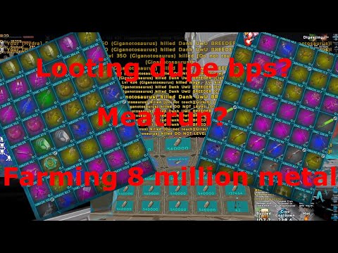 Ark Official PvP | Hydra | Looting dupe BPs ? |meskrushing gen2 base | meatrun !!