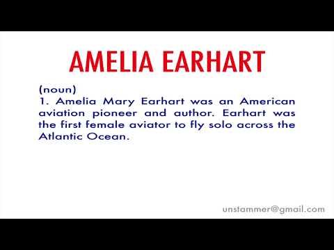 How to Pronounce Amelia Earhart