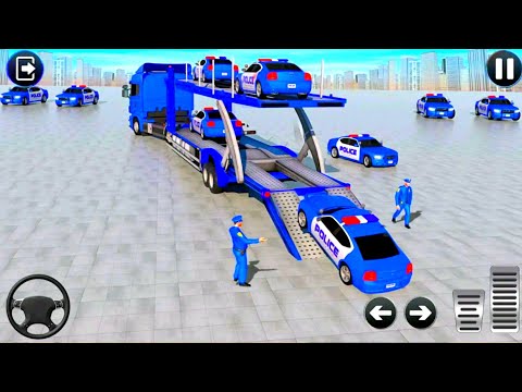 Grand Police Cargo Transport Truck:Car Parking Sim: Police Car Games: Best Android GamePlay