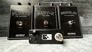 Video thumbnail for JHS Legends Of Fuzz: Plugin, Mary-K, Berkeley AND Volture voltage controller by R.J. Ronquillo