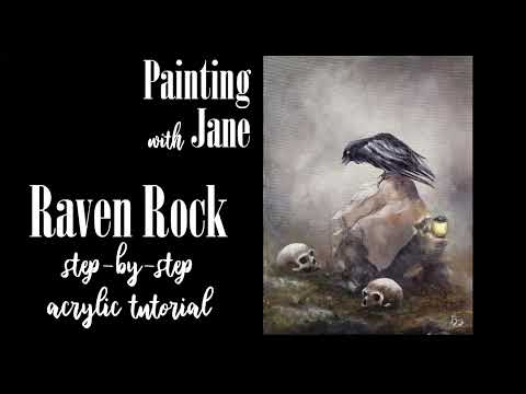 Raven Rock - Step by Step Acrylic Painting on Canvas