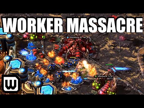 Starcraft 2: 250 WORKERS KILLED! Heromarine (Terran) vs Lambo (Zerg)