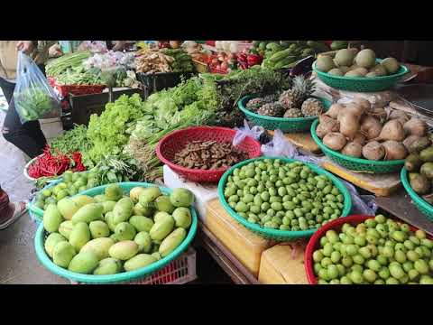 Cambodia Market Tour in 2021, Fresh Food Review in Tuol Pongro Market