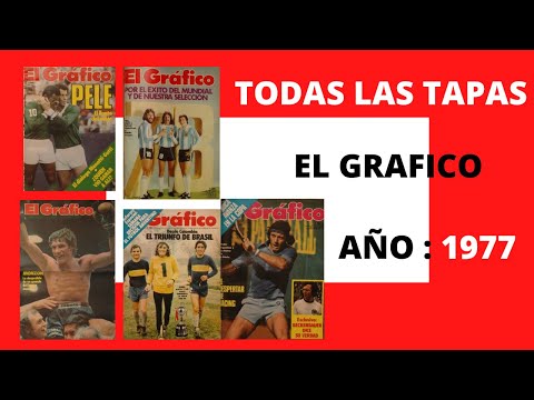 Todas las tapas de revista EL GRÁFICO del año 1977