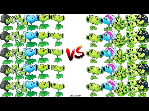 Plants vs Zombies 2: ALL Pea Plants in Pvz 1 Vs ALL Pea Plants PvZ2