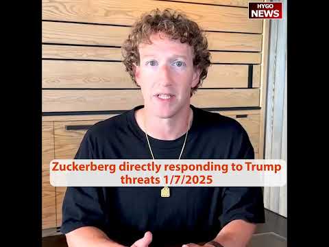 Trump on Meta Facebook ending fact-checking, Zuckerberg directly responding to Trump threats
