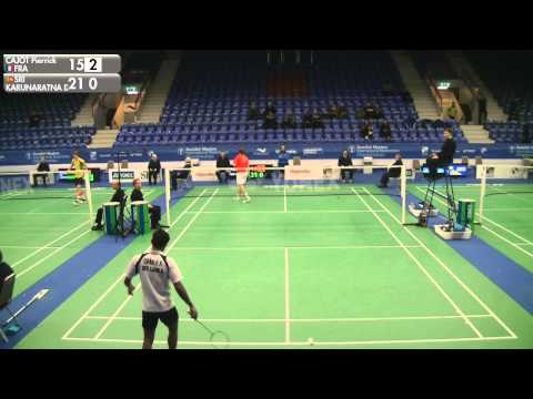 Badminton - Pierrick Cajot vs Dinuka Karunaratna (MS, Qualifier) - Swedish Masters 2016