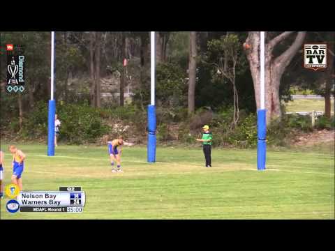 2015 BDAFL 1st Division Highlights -  Nelson Bay vs Warners Bay