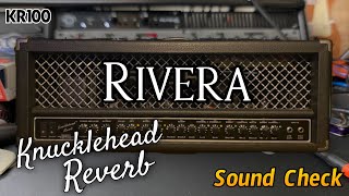 Video thumbnail for Rivera: Knucklehead Reverb KR100 (Sound Check) by That Sounds Terrible