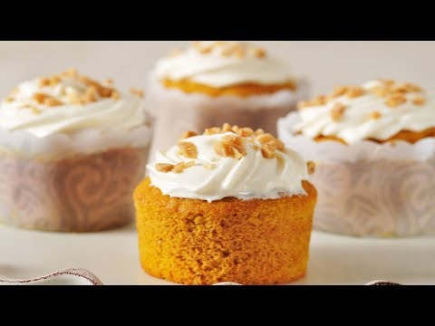 Pumpkin Cupcakes Recipe Demonstration - Joyofbaking.com