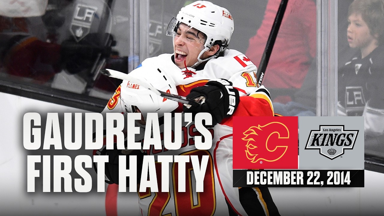 FULL REPLAY: Gaudreau's 1st Hatty! Flames @ Kings | 2014 Regular Season
