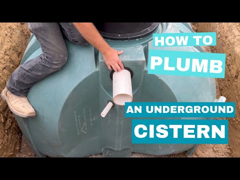 Anatomy of an underground plastic cistern tank installation