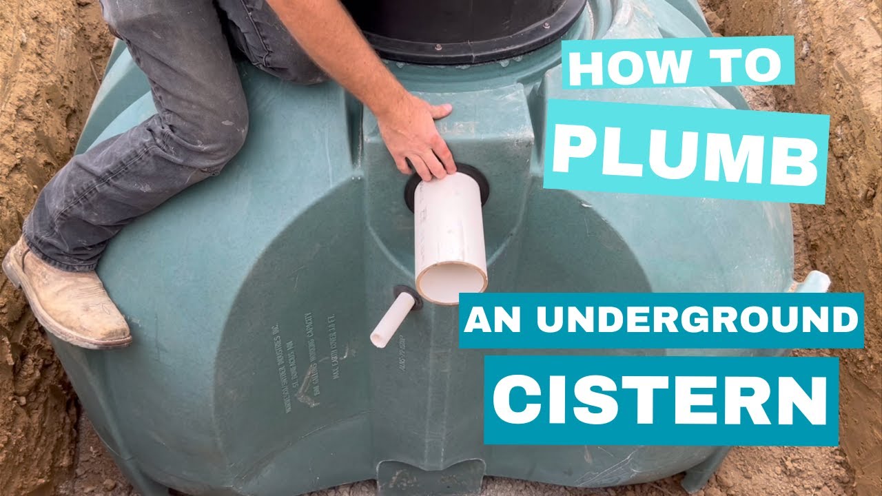 Anatomy of an underground plastic cistern tank installation
