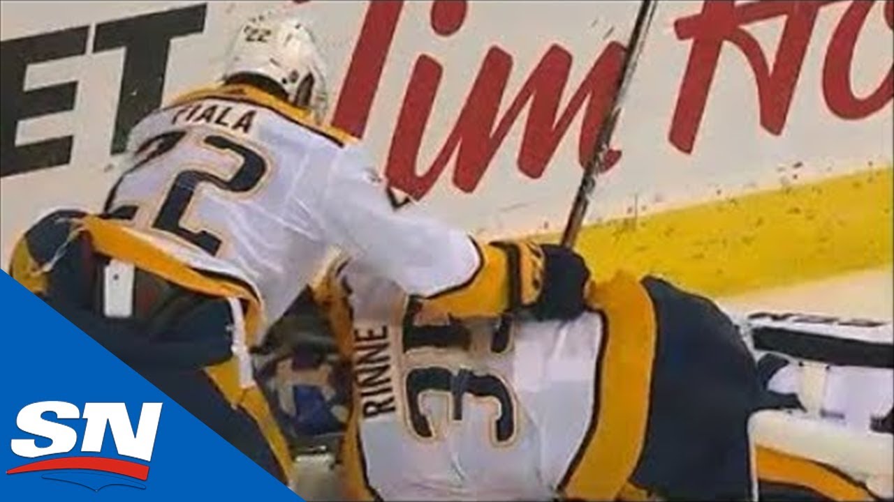 Vidéo: Pekka Rinne BLESSÉ GRAVEMENT...
