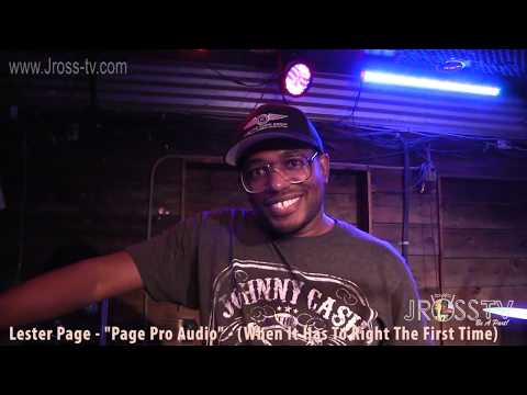 James Ross @ (Audio Sound Engineer) Lester Page - "Page Pro Audio" - www.Jross-tv.com