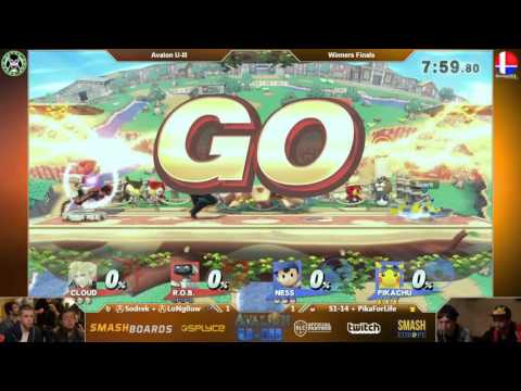 Avalon U-III - Sodrek + LoNg0uw Vs. S1-14 + PikaForLife - Winners Finals - Smash 4 Doubles