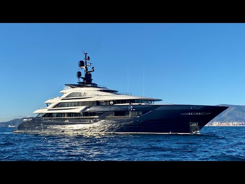 RESILIENCE, 2021 ISA YACHTS Built 65m Superyacht Docking In Gibraltar 4K
