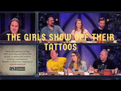 The Girls Show Off Their Tattoos