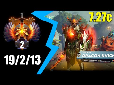 [TOP 2]Dragon Knight  MID LANE - FULL GAME - 7.27c