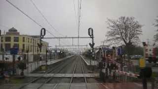 preview picture of video '[cabinerit] A train driver's view: Hoorn - Haarlem, DDZ, 03-Jan-2015.'