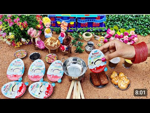 Miniature 🍫 Kinder 🍬 Joy 🍭 Creamy Chocolate 🍬 Cake Recipe | kinder Creamy