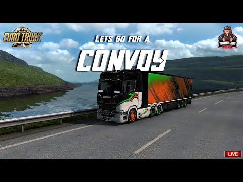 Euro Truck Simulator 2 Online Convoy  BTR 2nd Anniversary Convoy With steering whee|Tamilgameplay