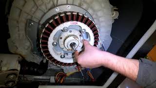 LG not spinning waster out of clothes and making noise - diagnosis and repair