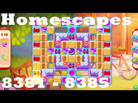 Homescapes Level 8381 - 8385 HD Walkthrough | 3 - match game | gameplay | android | ios | pc | app