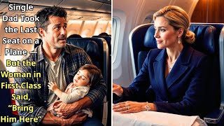 Single Dad Took the Last Seat on a Plane — But the Woman in First Class Said, “Bring Him Here”
