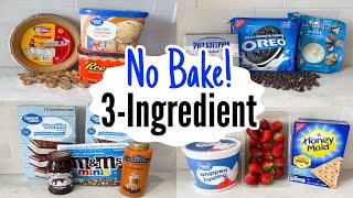 5 Crazy Easy NO-BAKE Desserts with Just 3 Ingredients (So Fun & Delicious!) | Julia Pacheco