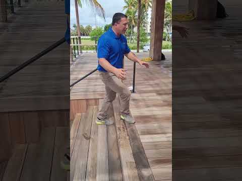 Brazilian Hardwood fading to natural blonde. Ipe refinishing. Making Ipe Great Again