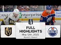 NHL Playoff Highlights Golden Knights Vs Oilers Gm 4 May 12 2025