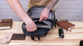 Рюкзак текстильний smart унісекс 20625 Vintage темно-синій