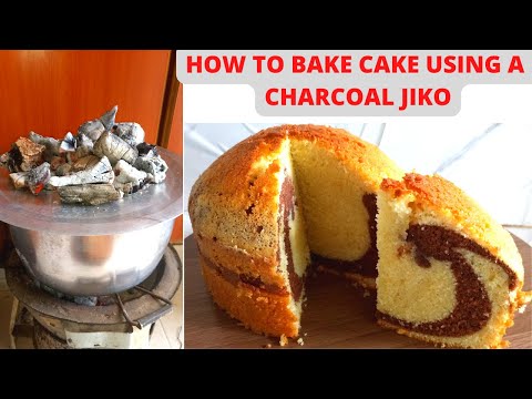 HOW TO BAKE A CAKE ON A CHARCOAL JIKO/HOW TO BAKE A CAKE AT HOME WITHOUT OVEN/