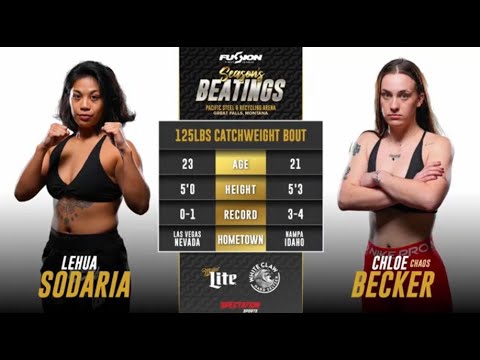 Chloe Becker vs. Lehua Sodaria - Fusion Fight League: Season's Beatings