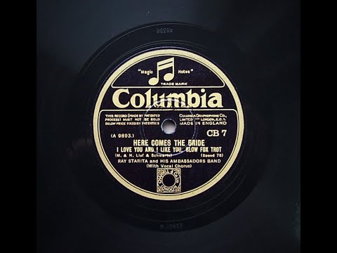 I Love You And I Like You - Ray Starita and His Ambassador's Band (1929)