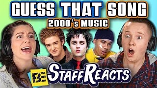 GUESS THAT SONG CHALLENGE: 2000s SONGS! (ft. FBE STAFF)
