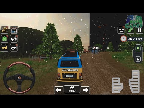 Van Simulator Offroad Game - Mobile Minibus Hill Drive 3D - Android Gameplay