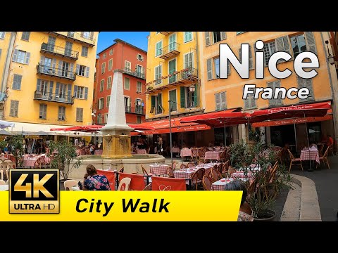 Nice, France - The Old City | Walking Tour 4k | Côte d'Azur