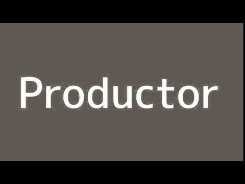 How to say Producer in Spanish